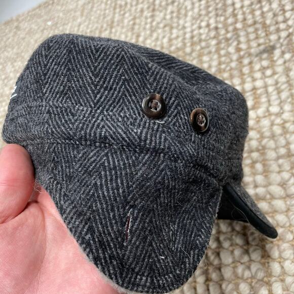 Outdoor Research Yukon Cap in Charcoal/Herringbone Wool Blend SZ Medium EUC - Picture 7 of 16